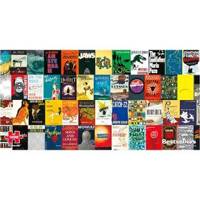 Re-marks Book Cover Panoramic 1,000-Piece Jigsaw Puzzle for All Ages