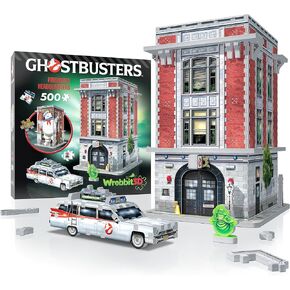 نموذج ألغاز Wrebbit3D Ghostbusters ثلاثي الأبعاد لمقر مركز الإطفاء | مغامرة خارقة للطبيعة مكونة من 500 قطعة لصيادي الأشباح ومحبي الأنشطة الخارقة للطبيعة in Kuwait