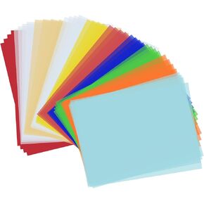 ورق رق ملون مقاس 8.5 × 11 بوصة 50 ورقة ورق رق شفاف شفاف قابل للطباعة لصياغة طابعة ليزر نافثة للحبر (شفاف) in Kuwait