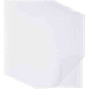 Colored Vellum Paper 8.5 x 11'' 50 Sheets Transparent Vellum Paper Translucent Printable Tracing Paper for Drafting Ink Jet Laser Printer (Multicolored)
