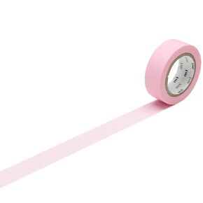 MT MT01P185Z mt Solids Washi Paper Masking Tape [genuine Kamoi Kakoshi / produced in Japan]: 3/5" x 33 ft., Rose Pink