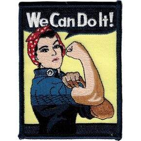 We Can Do it! Patch / Rosie the Riveter - 3" x 4" World War II Patch