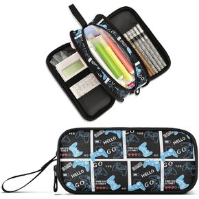XUWU Game Large Capacity Pencil Case Pencil Pouch Office School Large Storage Pen Bag 3 Compartment pencil box for Adults School Teen Girl Boy Men Women