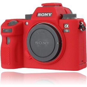 Camera Case for Sony A9 ILCE-9, Texture Surface, Anti-Scratch Soft Silicone Rubber Housing Case Shell Protective Cover (Black)