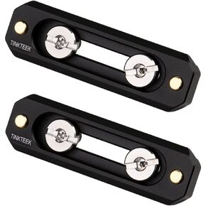 TINKTEEK 70mm 2.76" Quick Release NATO Clamp Rail Safety Small NATO Bar Thickness 8mm Camera Cage Handle Rail 2 pcs