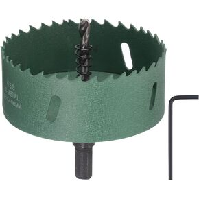 uxcell Bi-Metal Hole Saw 3-5/9" (90mm) HSS(High Speed Steel) Hole Cutter Drill Bit for Cutting Metal Wood Plastic PVC Board