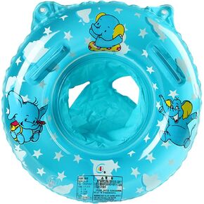 Baby Pool Float, Baby Swimming Float Ring Inflatable with Safety Seat for 6-36 Months Toddler Kids, Baby Floaties for Infants Bath or Swim Training Aid (Blue)