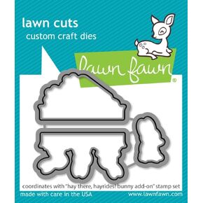 Lawn Fawn LF3358 Hay There, Hayrides! Bunny Add-On Lawn Cuts Dies