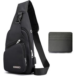 Waterproof Sling Bag With Card Bag Crossbody Bags for Women Trendy Crossbody Backpack for Men Women Sling Backpack Crossbody Sports Bag