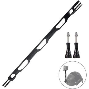 Aluminum Alloy Extension Arm Helmet Mount Extension Pole Bike Mount Stick Bracket Holder with Metal Screws Kit Compatible with Gopro Hero 9/ 8/7/6/5, DJI Osmo, XiaoYi Action Camera 6.5IN