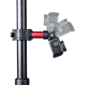 CAPART Aluminum Action Camera Bike Mount Rear, Handlebar Pole Mount Clamp Suitable for GoPro Hero 12 11 10 9 8, DJI OSMO Action 2 3 4 Pocket 3 2, Insta360 Ace/Ace Pro Go 3 2 One X2 X3