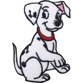 101 Dalmatians Iron On Patches for Clothing Embroidered Applique Patch Badge Sew On Emblem DIY Craft