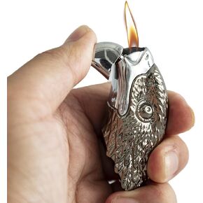 Novel Eagle Shape Lighter Creative Refillable Metal Lighters Soft Flame No Gas