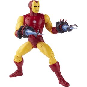 Marvel Hasbro Legends Series 20th Anniversary Series 1 Iron Man 6-Inch Action Figure Collectible Toy, 9 Accessories F3463 Multi