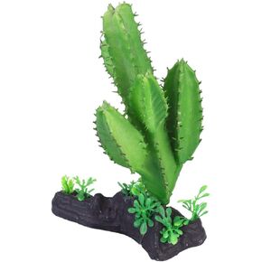 POPETPOP Aquarium Plants Cactus Artificial Cactus Landscaping Ornament Succulent Plants Decor for Fish Tank Reptile Terrarium