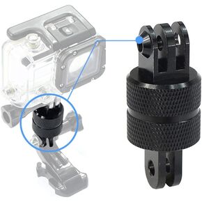 JINTU 360 درجة معدن قابل للدوران من سبائك الألومنيوم CNC عصا سيلفي قاعدة محول رأس كروي لـ Gopro Hero Xiaomi Yi SJCAM Sports Action Camera Tripod Fixed Mount in Kuwait