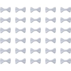 Sowaka 50 Pcs Mini Bow Ribbon Satin Soft Black Appliques Boutique Bow Ties for DIY Crafting Sewing Project Making Scrapbooking Embellishment DIY Decoration Wedding Parties Gift Décor (Black)