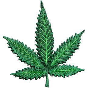 Cannabis Marijuana Hemp Weed Leaf Jeans Jackets Bags Embroidered Iron on Patch