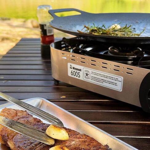 Portable Butane Stove 15000BTU Single Burner for Camping Cooking in Outdoor,Ultra-high Fire Double-Layer Windbreaker Brass Burner with Carrying Case in Saudi Arabia
