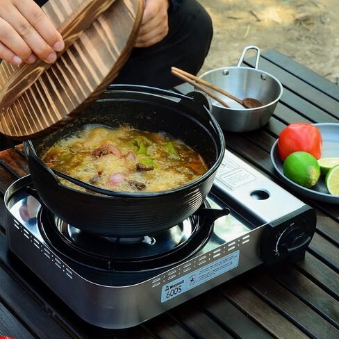 Portable Butane Stove 15000BTU Single Burner for Camping Cooking in Outdoor,Ultra-high Fire Double-Layer Windbreaker Brass Burner with Carrying Case in Saudi Arabia