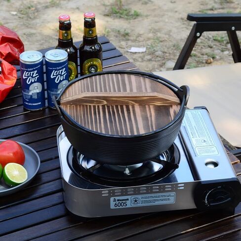 Portable Butane Stove 15000BTU Single Burner for Camping Cooking in Outdoor,Ultra-high Fire Double-Layer Windbreaker Brass Burner with Carrying Case in Saudi Arabia