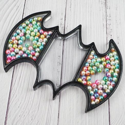 قطعتان من قوالب راتينج السيليكون الخفافيش، قالب يدوي للحرف اليدوية، قالب صندوق تخزين كريستال بالتنقيط الغراء قالب حرفي لصنع صندوق تخزين صندوق المجوهرات، ديكور المنزل المكتبي in Kuwait