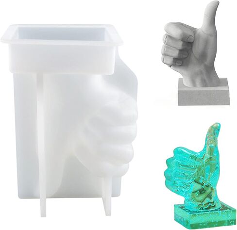 قوالب الراتنج حامل الشموع، قالب شمعة كبير ممتاز، قالب سيليكون لطيف لإصبع اليد من أجل الراتنج، قوالب راتنجات الإيبوكسي سيليكون لتزيين طاولة المنزل بنفسك in Kuwait