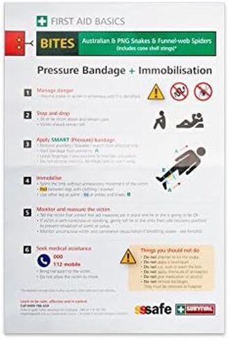 مجموعة الإسعافات الأولية للدغة الأفعى من Survival in Kuwait