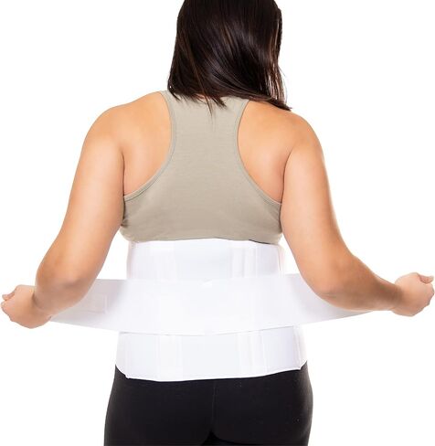 BraceAbility Plus Size 3XL دعامة الظهر لعلاج السمنة - XXXL حزام دعم قطني كبير وطويل للسمنة وآلام أسفل الظهر لدى الرجال والنساء ذوي الوزن الزائد أو الثقيل أو الزائد (يناسب 55 "-61") in Saudi Arabia