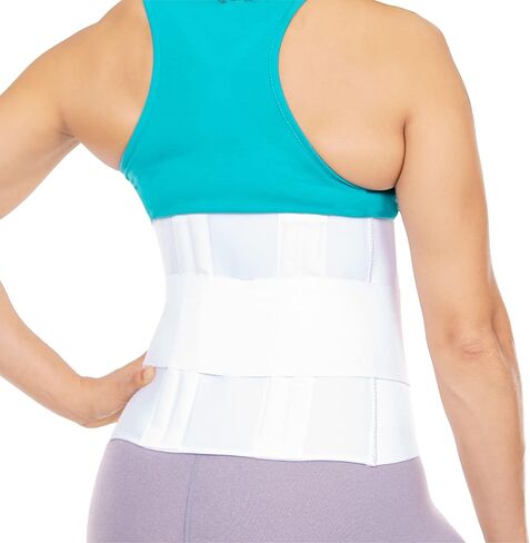 BraceAbility Plus Size 3XL دعامة الظهر لعلاج السمنة - XXXL حزام دعم قطني كبير وطويل للسمنة وآلام أسفل الظهر لدى الرجال والنساء ذوي الوزن الزائد أو الثقيل أو الزائد (يناسب 55 "-61") in Saudi Arabia