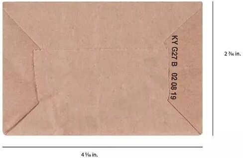 #4 أكياس ورقية بنية - 25 عبوة، مقاس 9.75 × 5 × 3 بوصة، أكياس هدايا صغيرة بدون مقابض، أكياس كرافت، أكياس ورقية صغيرة الحجم بدون مقابض للأعمال الصغيرة، مستلزمات الحفلات، ورق كبير عالي التحمل in Kuwait