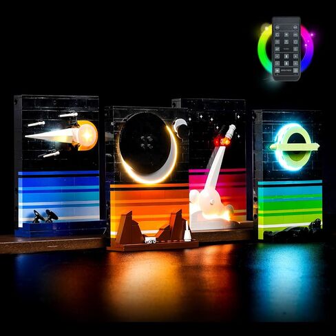 VONADO LED Light Kit for Lego Tales of The Space Age, Remote Control Lighting Compatible with Lego Space Age 21340 Building Set (No Lego Model), DIY Decor Space Legos 21340 Lights (ONLY Lights) in Kuwait