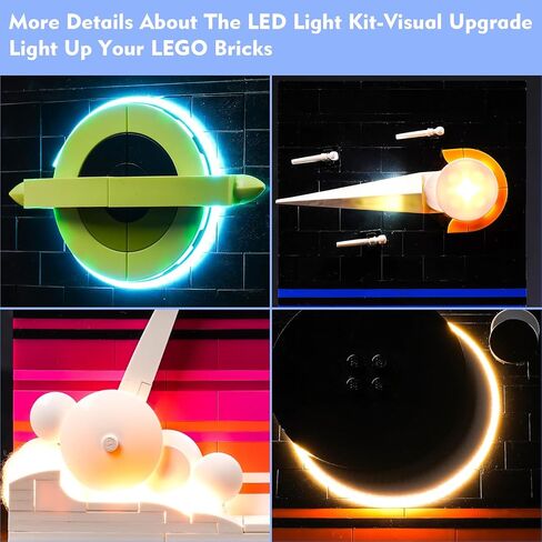 VONADO LED Light Kit for Lego Tales of The Space Age, Remote Control Lighting Compatible with Lego Space Age 21340 Building Set (No Lego Model), DIY Decor Space Legos 21340 Lights (ONLY Lights) in Kuwait