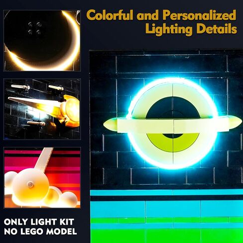 VONADO LED Light Kit for Lego Tales of The Space Age, Remote Control Lighting Compatible with Lego Space Age 21340 Building Set (No Lego Model), DIY Decor Space Legos 21340 Lights (ONLY Lights) in Kuwait
