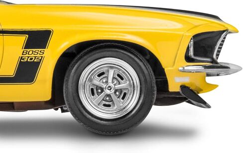 Revell 85-4313 ‘69 Boss 302 Mustang Car Kit 1:25 Scale 109-Piece Skill Level 4 Plastic Model Building Kit , Yellow in Saudi Arabia