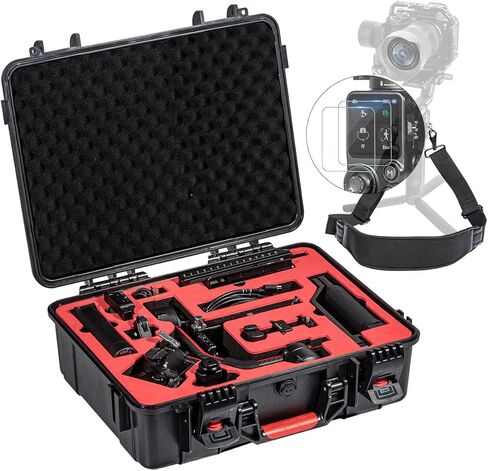 حافظة Supfoto RS 3 Pro، حزام حبل للرقبة، واقي شاشة، حافظة صلبة مقاومة للماء لـ DJI RS 3 Pro، حافظة محمولة للسفر لمجموعة ملحقات DJI RS 3 Pro in Kuwait