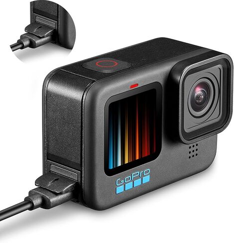 غطاء بطارية Hero 12 11 10 9 مصنوع من سبائك الألومنيوم قابل للإزالة مناسب لكاميرا GoPro باللون الأسود، 2 * غطاء عدسة، غطاء بطارية قابل للإزالة لحماية ملحقات مدونة الفيديو لمحول منفذ الشحن من النوع C in Kuwait