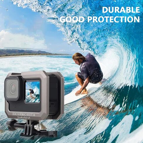 غطاء بطارية Hero 12 11 10 9 مصنوع من سبائك الألومنيوم قابل للإزالة مناسب لكاميرا GoPro باللون الأسود، 2 * غطاء عدسة، غطاء بطارية قابل للإزالة لحماية ملحقات مدونة الفيديو لمحول منفذ الشحن من النوع C in Kuwait