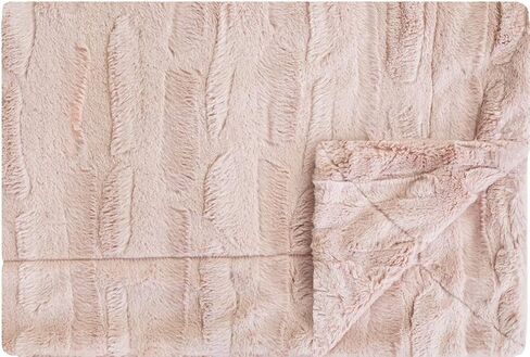 Minky Couture Premium Solid Color Blanket - Soft, Warm, Cozy, Comfortable, (Grande, Sorbet Blush) in Saudi Arabia