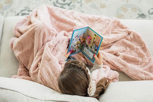 Minky Couture Premium Solid Color Blanket - Soft, Warm, Cozy, Comfortable, (Grande, Sorbet Blush) in Saudi Arabia