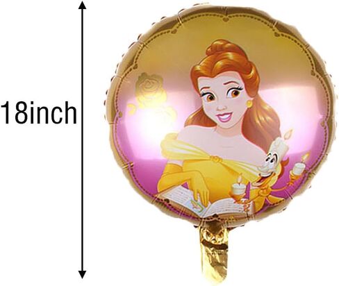 Princess Foil Balloons Party Supplier 5PCS Princess Belle Party Decorations For Girl’s Birthday Baby Shower Princess Themed Party in Saudi Arabia