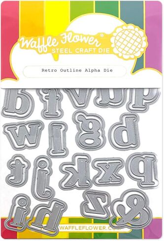 قالب ألفا بتصميم زهرة الوافل ريترو - 54 قالب قطع حرفي - تقريبًا. قالب حرف طويل من 5/8 بوصة إلى -1 بوصة مع طبقة مخططة للحصيرة تخلق حوالي 1/8 بوصة في كل مكان. in Kuwait