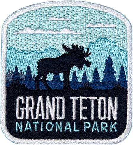 Grand Teton National Park Patch - Iron On Travel Badge - Grand Teton Souvenir in Saudi Arabia