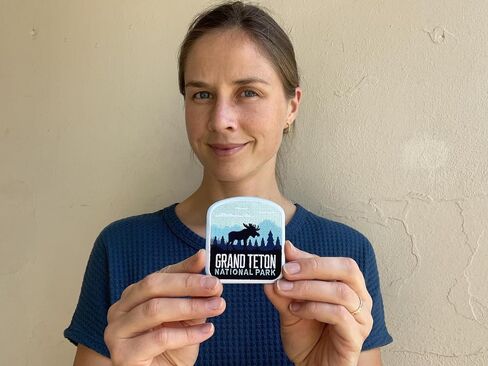 Grand Teton National Park Patch - Iron On Travel Badge - Grand Teton Souvenir in Saudi Arabia