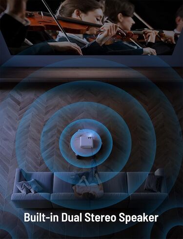 جهاز عرض ليزر Paris Rhône 4K UHD Ultra Short Throw Laser، تلفزيون ليزر UST مع شاشة 150 بوصة، 2000 ANSI Lumens، HDR 10، مكبرات صوت 2x25 واط مع DTS وDolby، MEMC، Active 3D، مسرح منزلي ذكي للأفلام in Kuwait