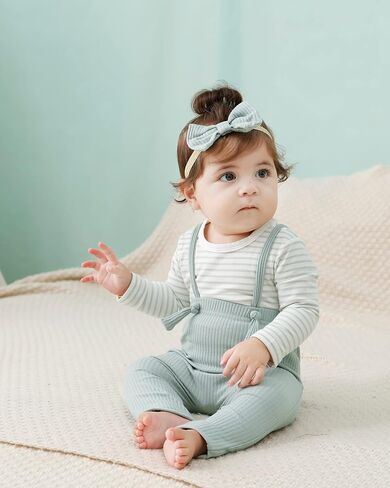 CARETOO Newborn Baby Girls Clothes, 0-18 Months Infant Romper Overalls Outfit Floral Long Sleeve Pant Set in Saudi Arabia
