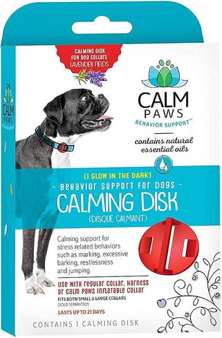 Calm Paws Calming Disk for Dog Collars 1 Count - Pack of 4 in Saudi Arabia