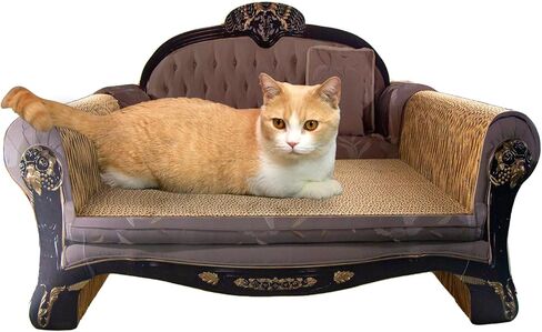 Cat Scratcher Couch Cat Scratcher Sofa Thick Cardboard Cat Scratching Bed Cat Lounge Bed for Cats Resting Scratching in Kuwait