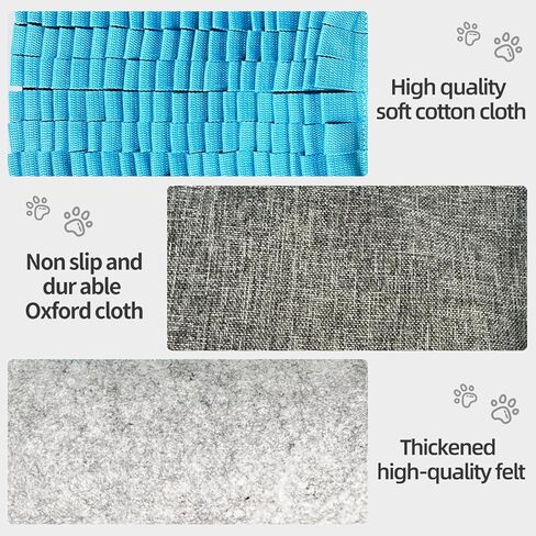 حصيرة سنفل للكلاب لعبة الشم التفاعلية لتغذية الكلاب، حصيرة ألغاز للكلاب تشجع مهارات البحث عن الطعام الطبيعية وألعاب التحفيز العقلي، حصيرة سنفل باللون الأزرق للكلاب (أحمر) in Kuwait