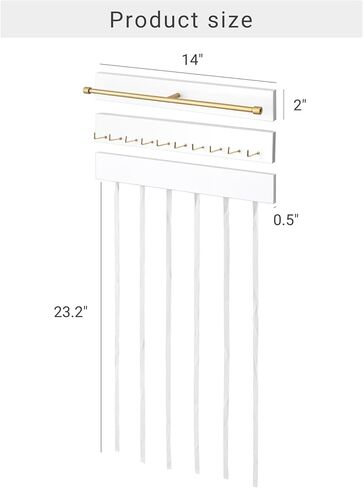 داهي القوس حامل للفتيات الشعر الأقواس المنظم حامل عقال مع شريط معدني و 10 السنانير الحديثة القوس شماعات مجموعة من 3 مقاطع الشعر الخشبية تخزين الفتيات إكسسوارات شعر الطفل لغرفة الحضانة الفتيات in Kuwait